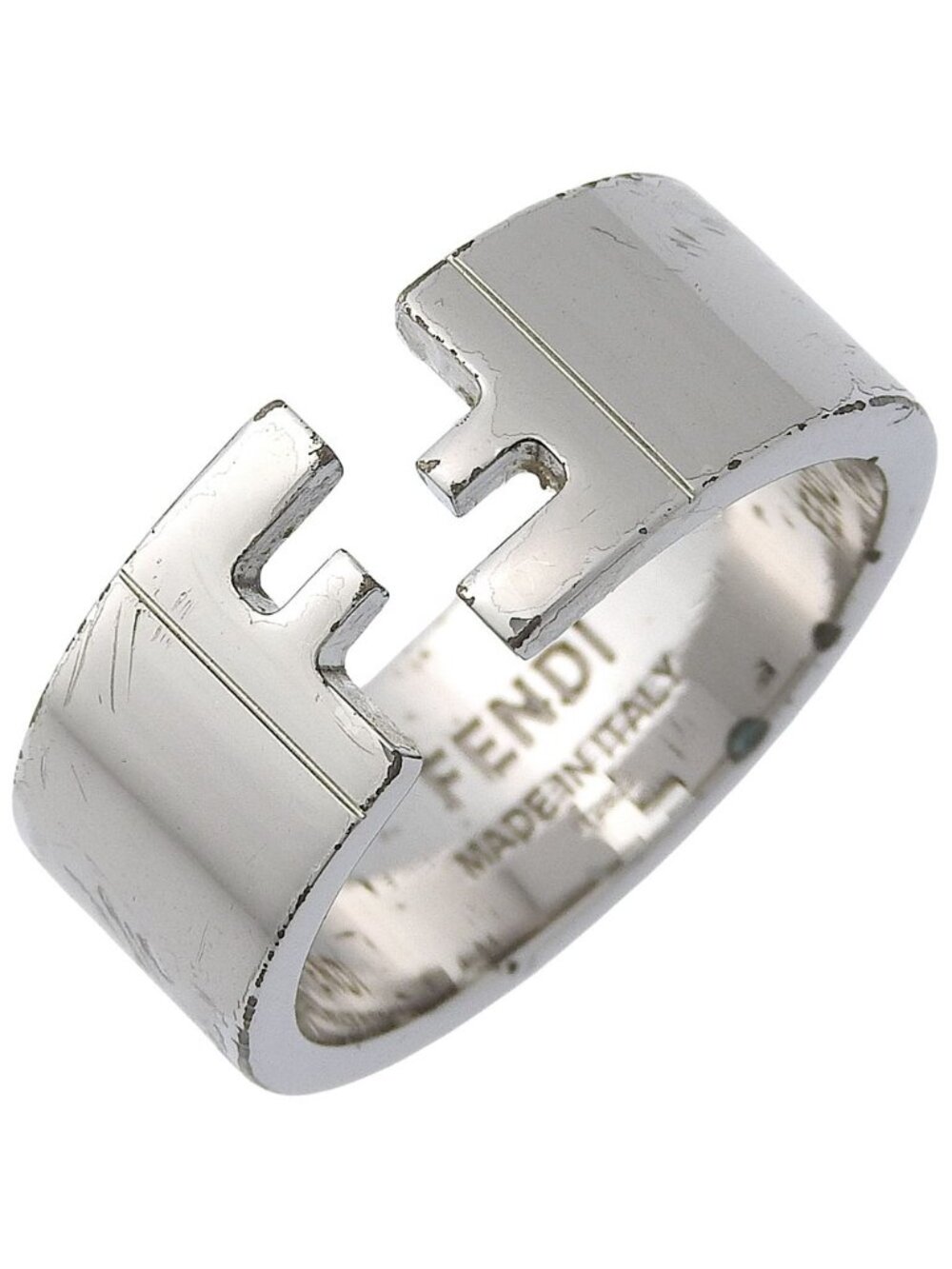 Fendi Logo Metal Ring